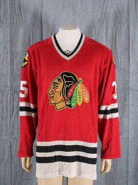 Chicago Blackhawks Jersey (VTG) - Tony Esposito 35 Away - Men's Large